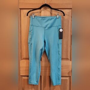 Teal High-Waisted Bally Fitness Leggings